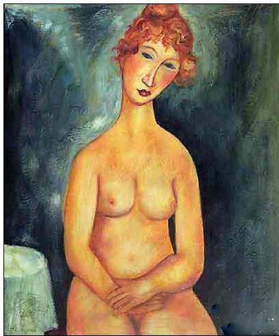 Nude oil painting