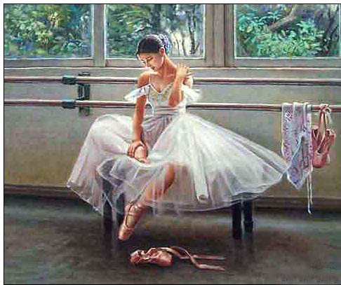 Dance oil painting