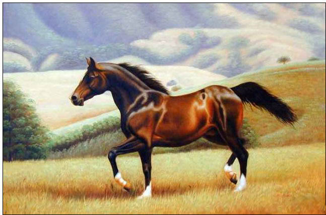 Animal oil painting