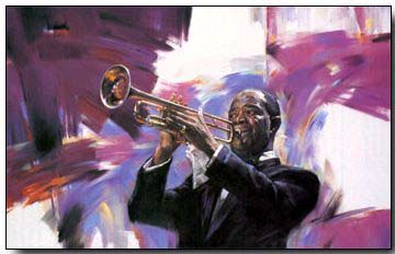 Jazz oil painting