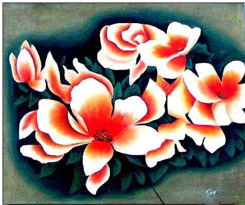 Floral oil painting