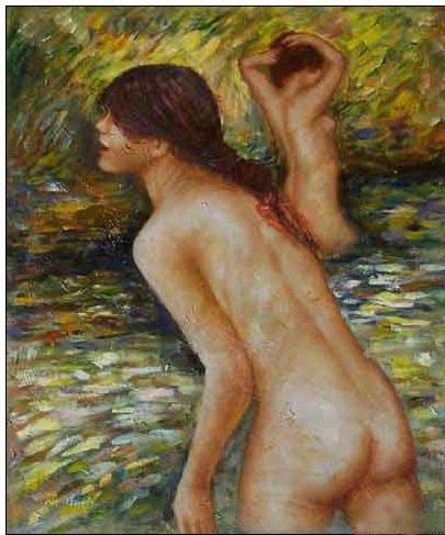 Nude oil painting