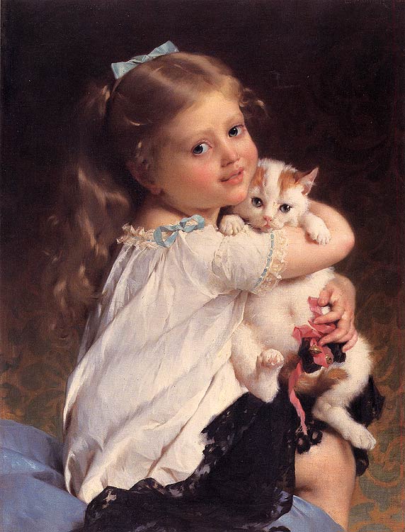 Juvenile oil painting