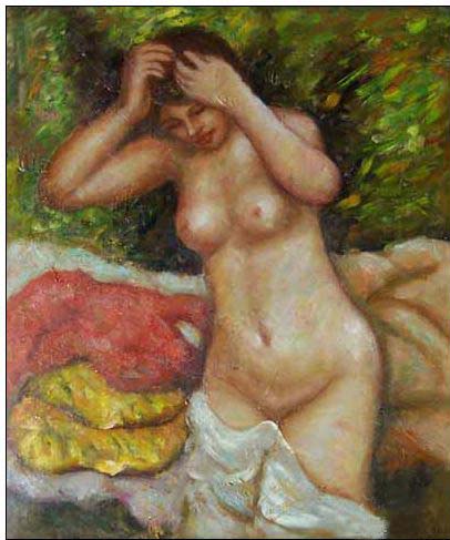 Nude oil painting