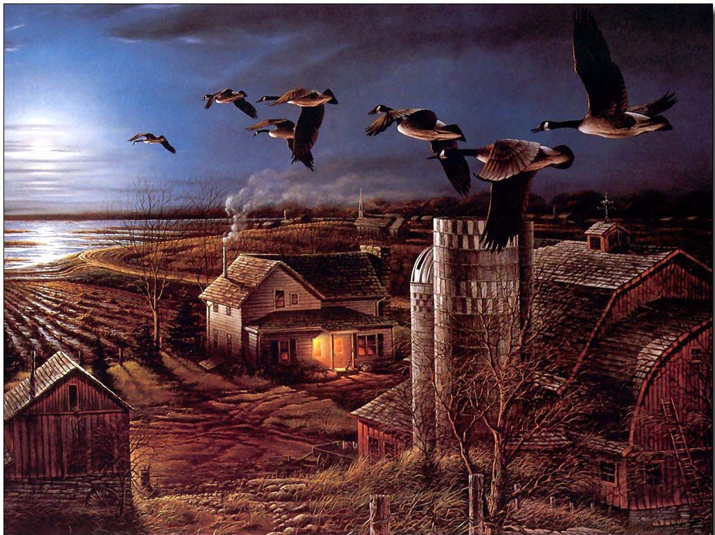 Animal oil painting