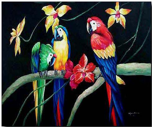 Animal oil painting