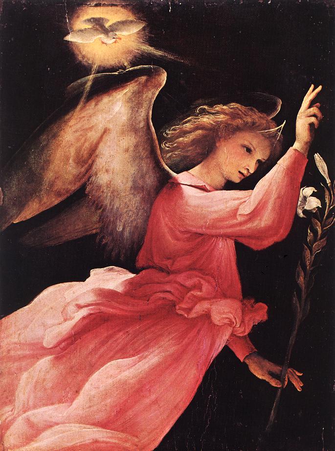 Angel oil painting