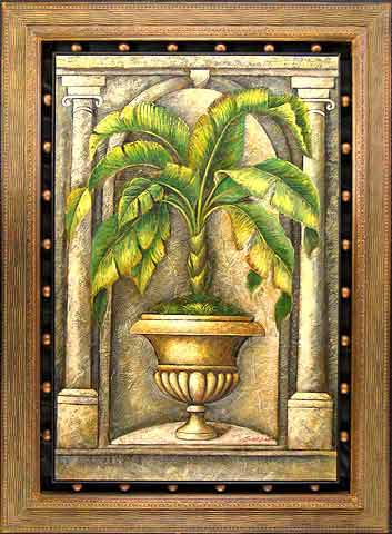 Palm oil painting