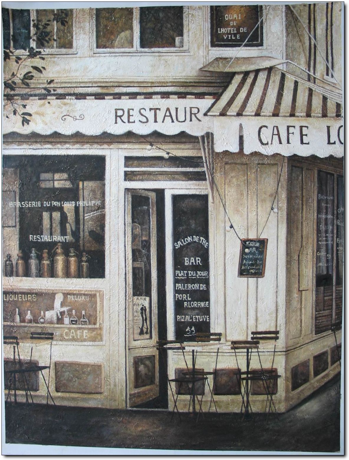 Storefront oil painting