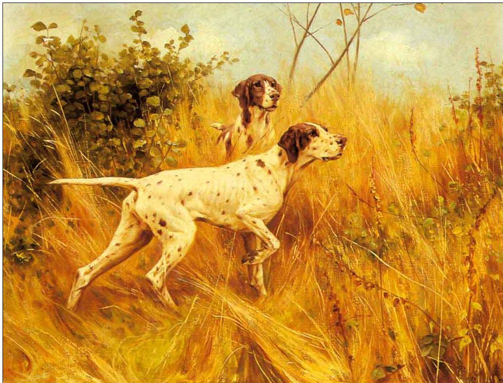 Animal oil painting