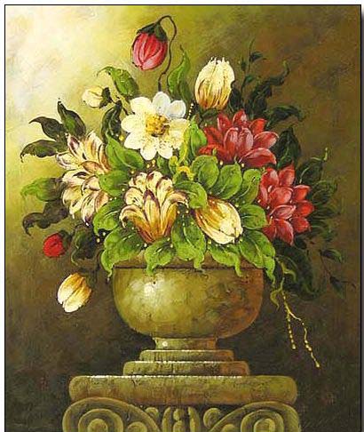 Floral oil painting