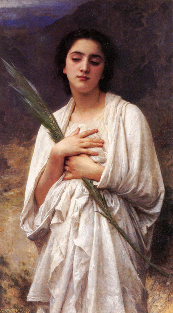 Woman oil painting
