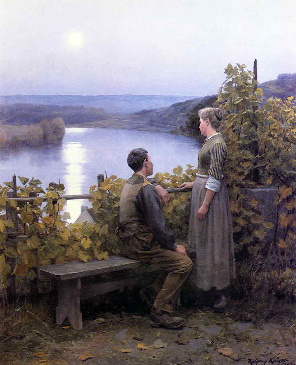 Romantic oil painting