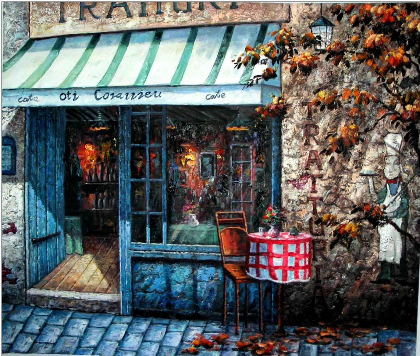 Storefront oil painting