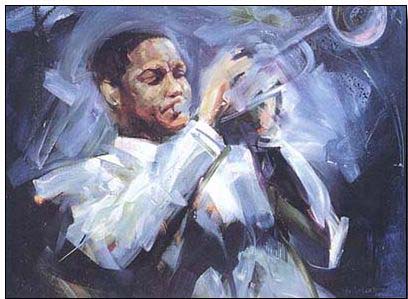 Jazz oil painting