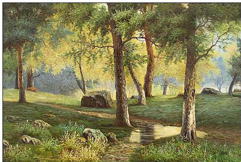 Landscape oil painting