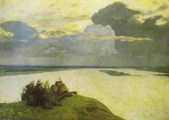 Oil painting:Above the Eternal Peace. 1894