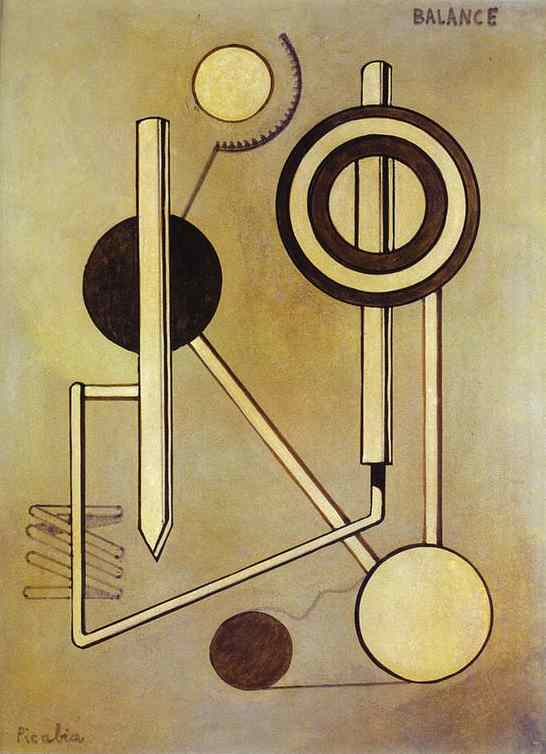 Oil painting:Balance. c. 1919