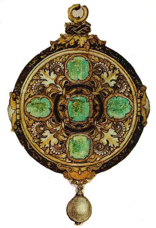 Oil painting:Design for Pendant. c.1533