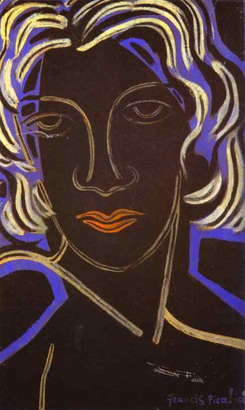 Oil painting:Face of a Woman/Visage de femme. 1936