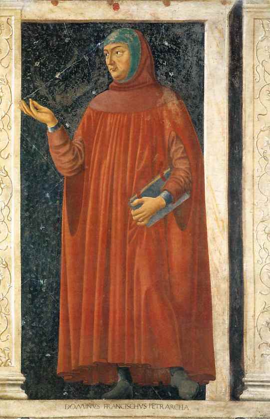 Oil painting:Francesco Petrarca. From the Cycle of Famous Men and Women. c. 1450