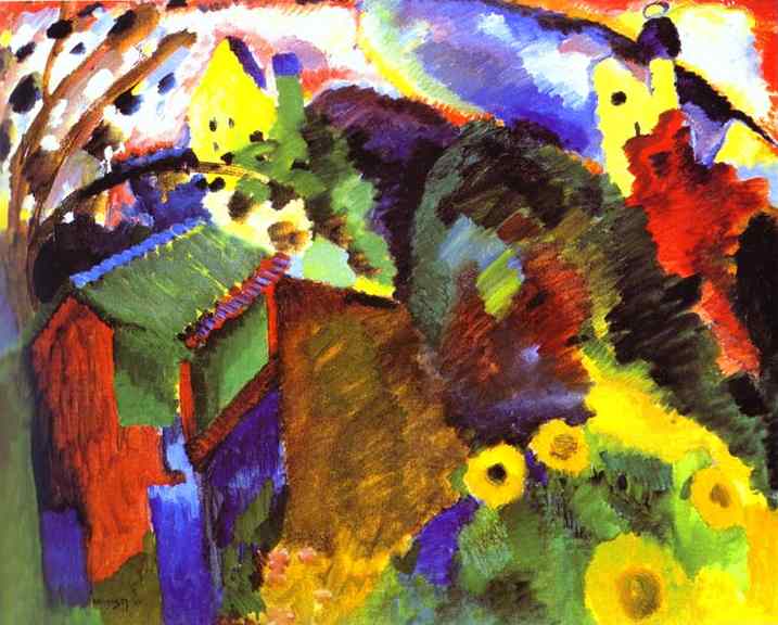 Oil painting:Murnau - Garden I. 1910