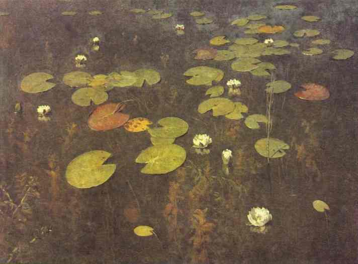 Oil painting:Nenuphars. 1895