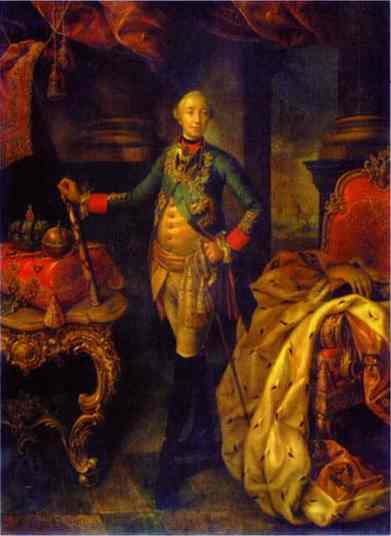 Oil painting:Portrait of Emperor Peter III. 1762