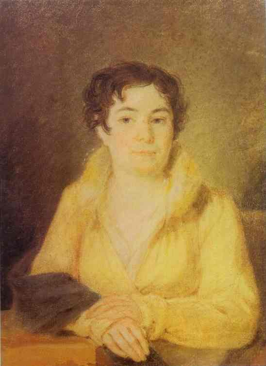 Oil painting:Portrait of Lubov Stromilova. 1820