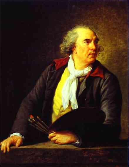 Oil painting:Portrait of the Painter Hubert Robert. 1788