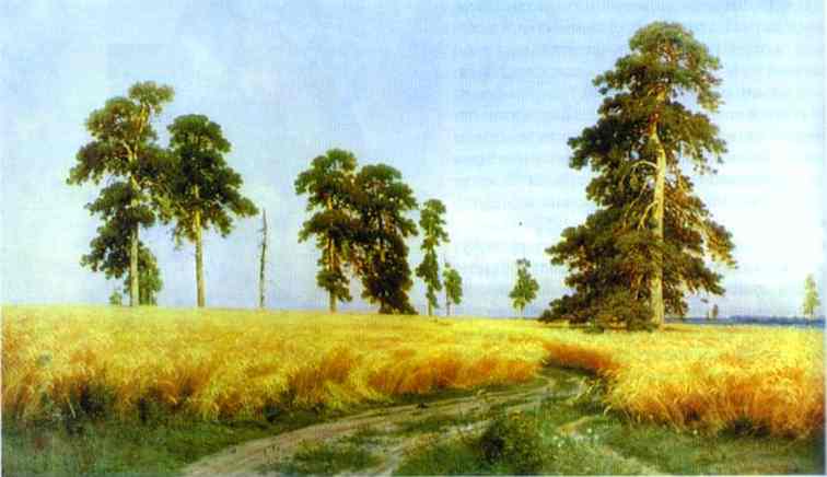 Oil painting:Rye. 1878