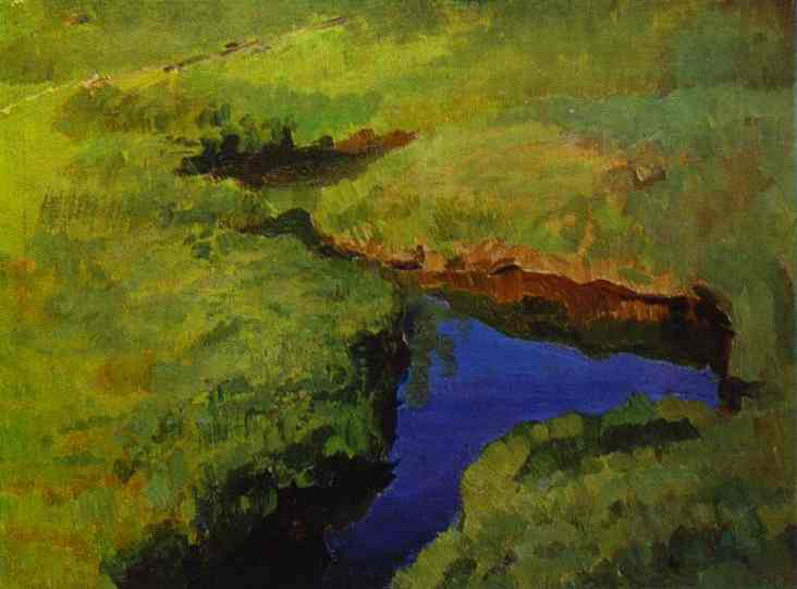 Oil painting:Stream. 1897
