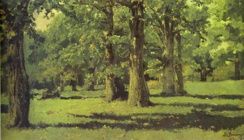 Oil painting:The Oak Grove at Abramtsevo. 1883