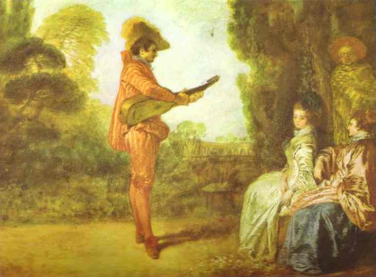 Oil painting:The Seducer. c. 1712