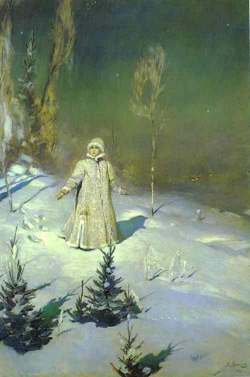 Oil painting:The Snow Maiden. 1899