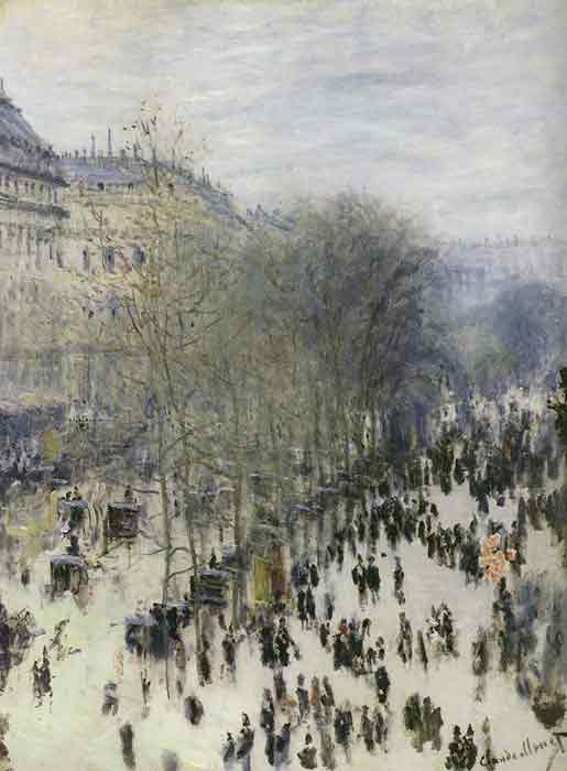Oil painting for sale:Boulevard des Capucines, 1873