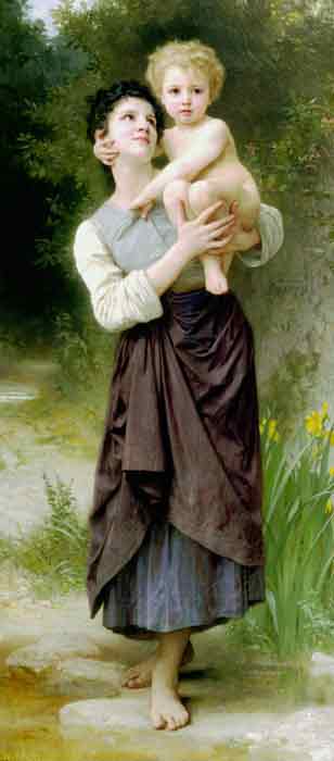Oil painting for sale:Brother and Sister, 1887