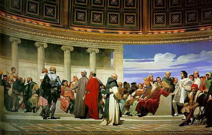 Oil painting for sale:Hemicycle of the Ecole des Beaux-Arts, 1814