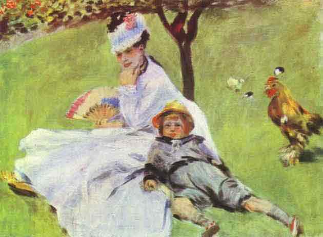 Madame Monet with Her Son. 1874