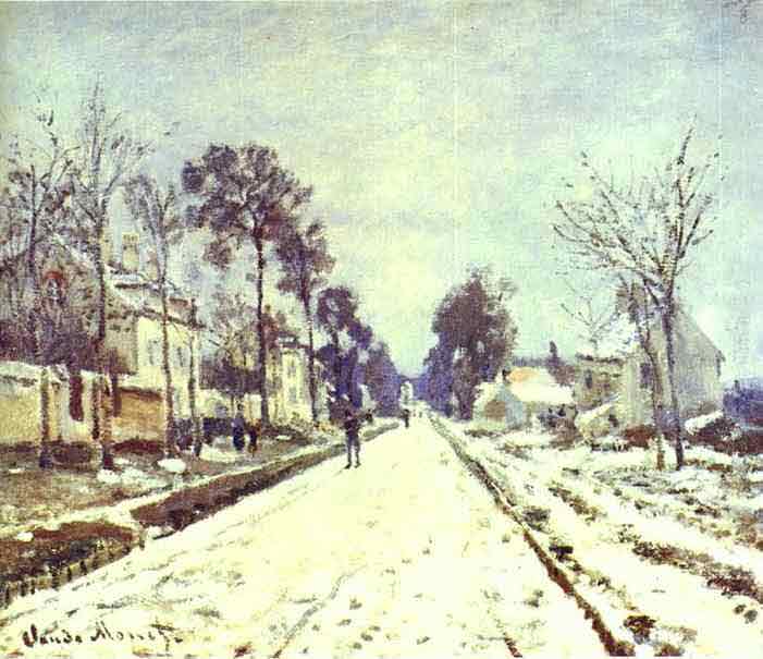 The Road to Louveciennes, the Effect of Snow 1870.