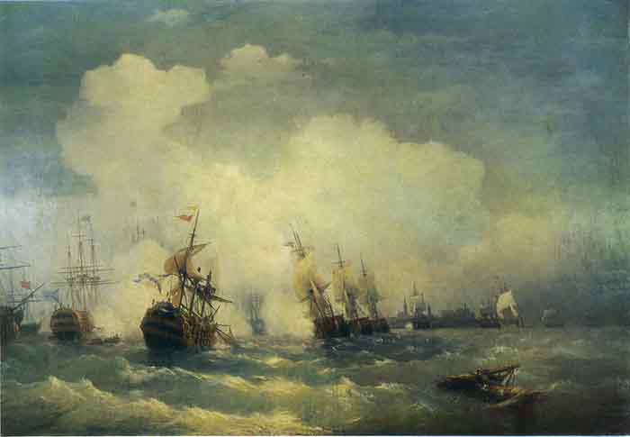 Oil painting for sale:The Battle of Revel, 1846