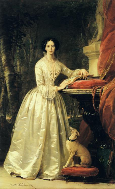Oil painting:Portrait of Grand Duchess Maria Aleksandrovna. c. late 1840