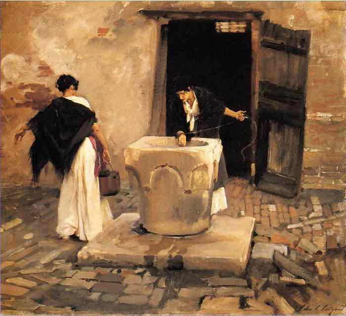 Oil painting for sale:Venetian Water Carriers , 1880