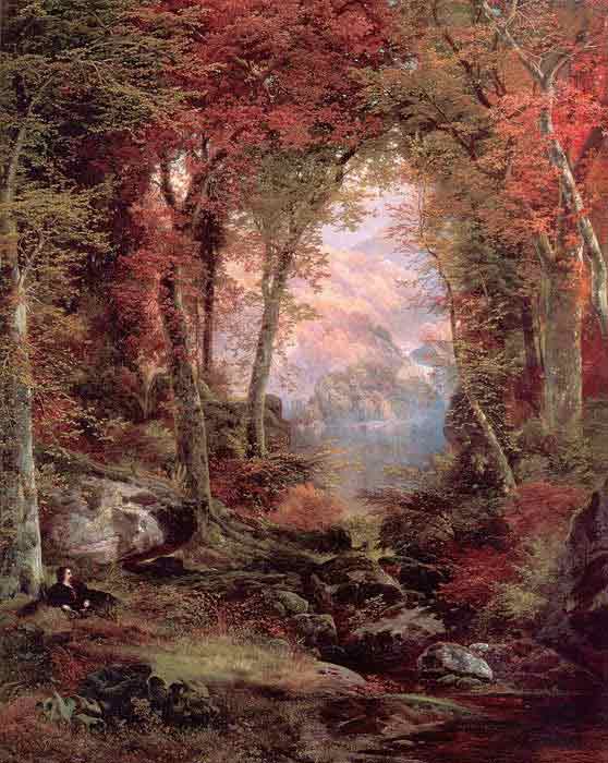 Oil painting for sale:The Autumnal Woods (Under the Trees), 1865