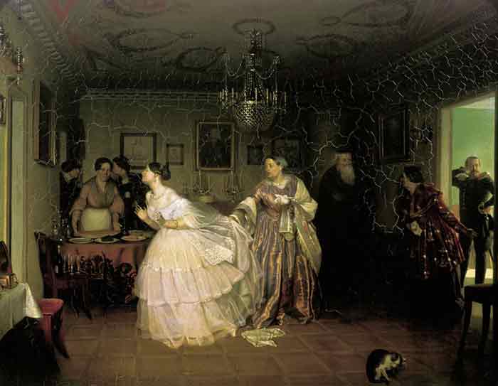 Oil painting for sale:The Major?s Marriage, 1848