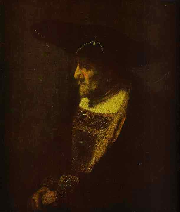 Portrait of a Man in the Hat Decorated with Pearls. c.1667