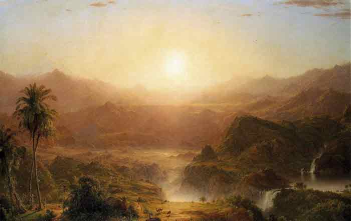 Oil painting for sale:The Andes of Ecuador, 1855