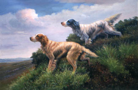 Oil painting for sale:dogs-023