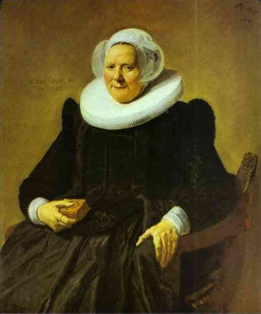 Oil painting:Portrait of an Elderly Lady. 1633