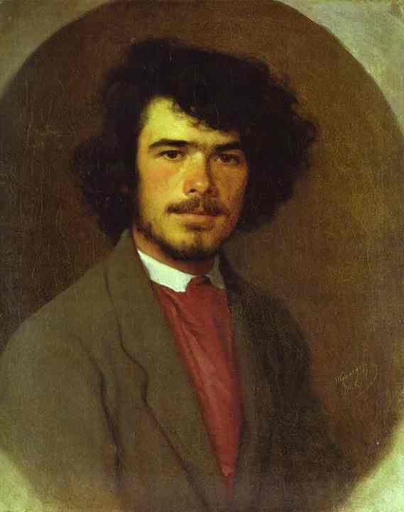 Oil painting:Portrait of the Agronomist Vyunnikov. 1868